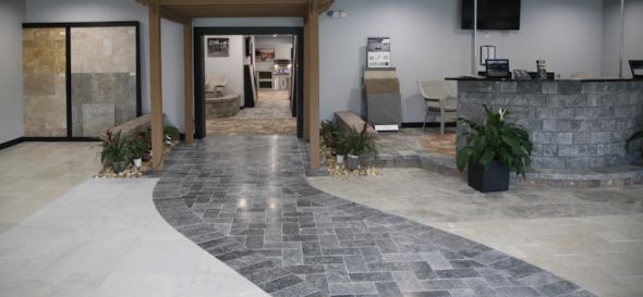 Accurate Pavers Showroom Entrance