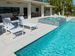 paved pool deck