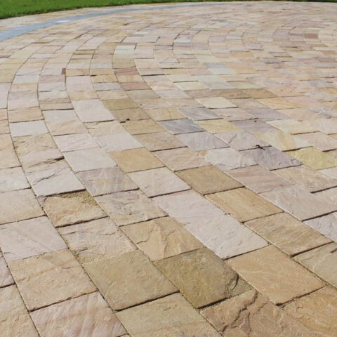 sandstone driveway example