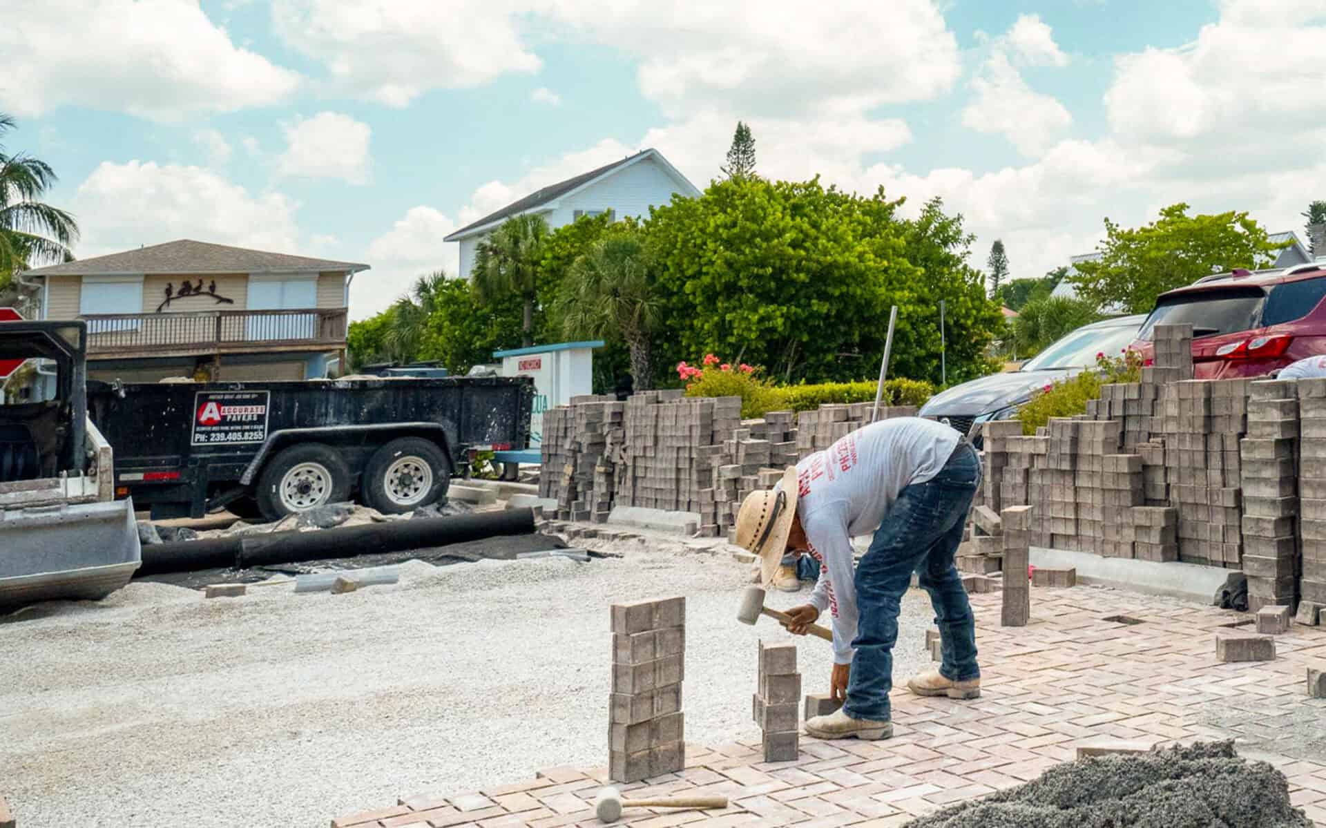 paver repair services by accurate pavers