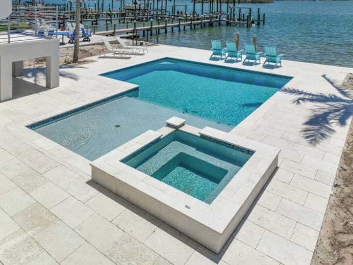 residential pool deck in florida